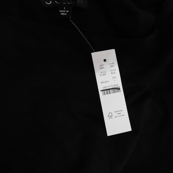 NWT!! J. CREW Black Drop-Waist Mixy Dress Tank Midi Dropwaist Solid Preppy Large - Picture 13 of 16